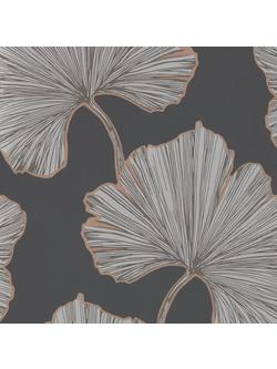 Harlequin Lucero Azurea Wallpaper, Ebony/Rose Gold 111713