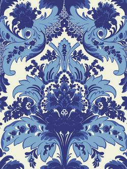 Cole & Son Aldwych Wallpaper, Blue And White 94/5025