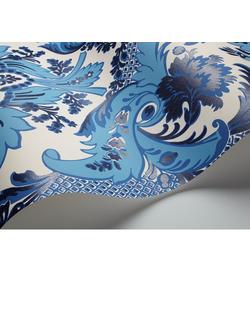 Cole & Son Aldwych Wallpaper - view 2, Blue And White 94/5025