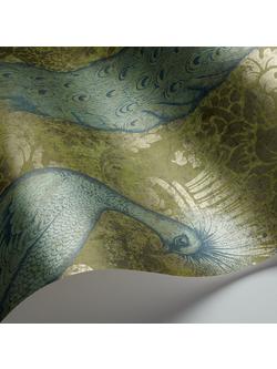Cole & Son Byron Wallpaper - view 2, Teal And Gold 94/7037