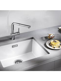 BLANCO Subline 500-U Single Bowl Undermounted Composite Granite Kitchen Sink - view 2, White