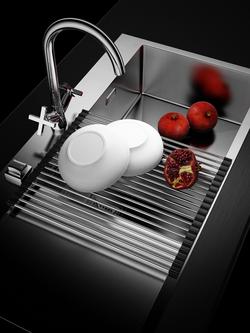 Clearwater Kitchen Sink Folding Mat, Stainless Steel - view 2, Stainless Steel