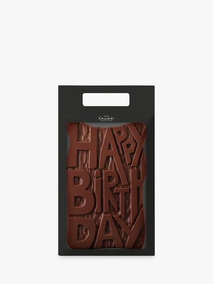 Hotel Chocolat Milk Chocolate Happy Birthday, 500g, Multi