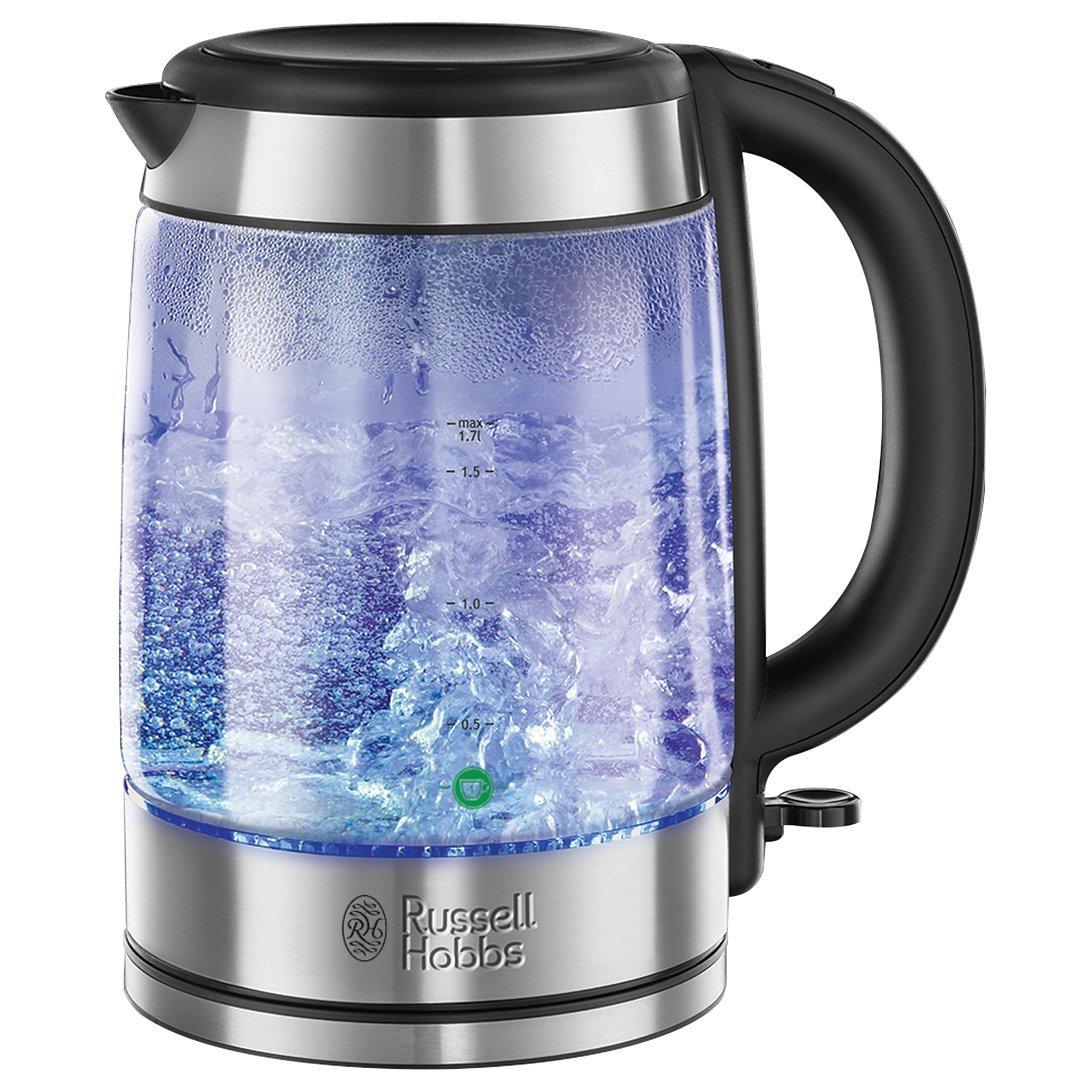 Russell Hobbs 21600 Illuminating Glass Kettle, Black