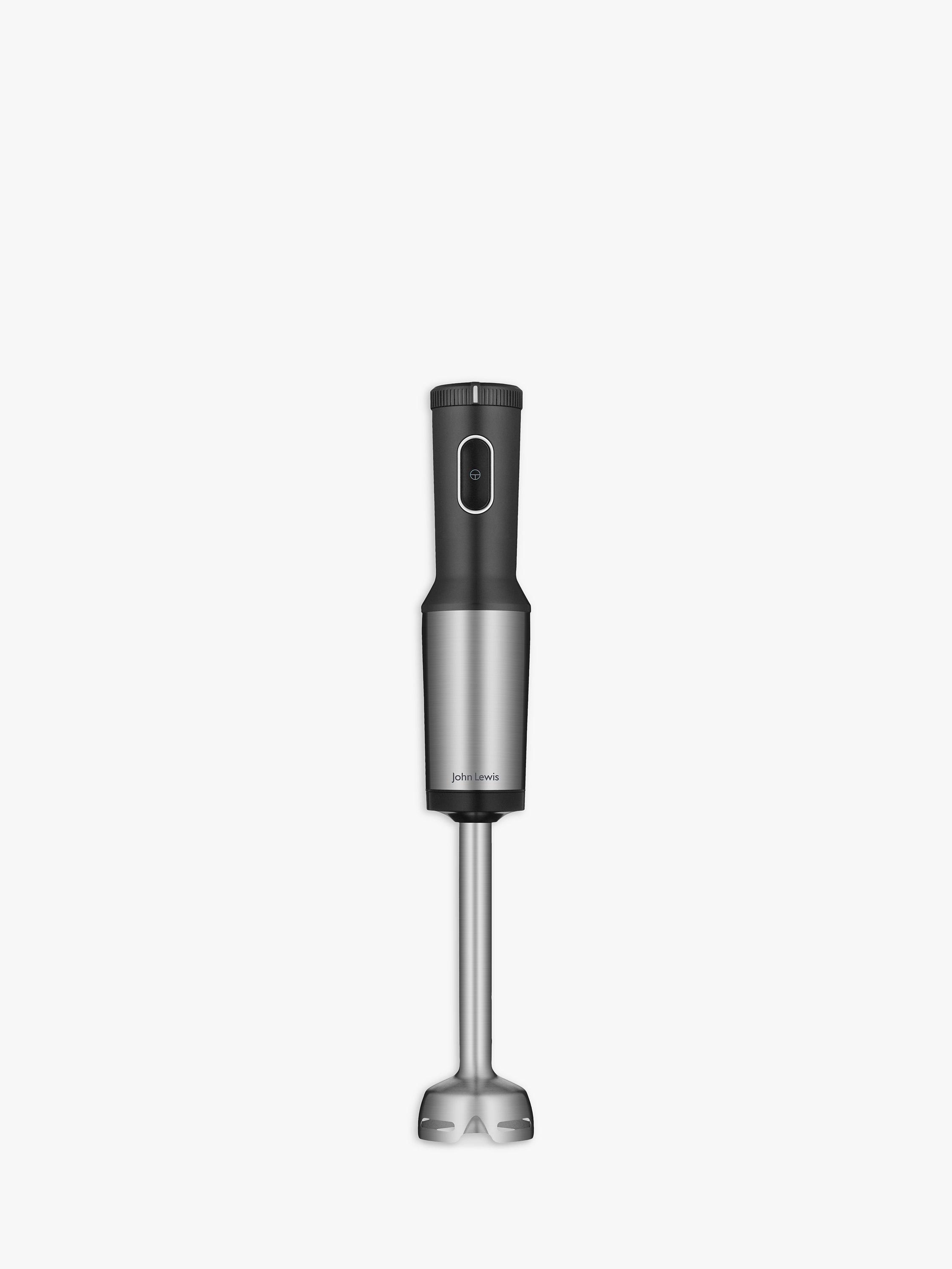 John Lewis & Partners Hand Blender, Black/Stainless Steel