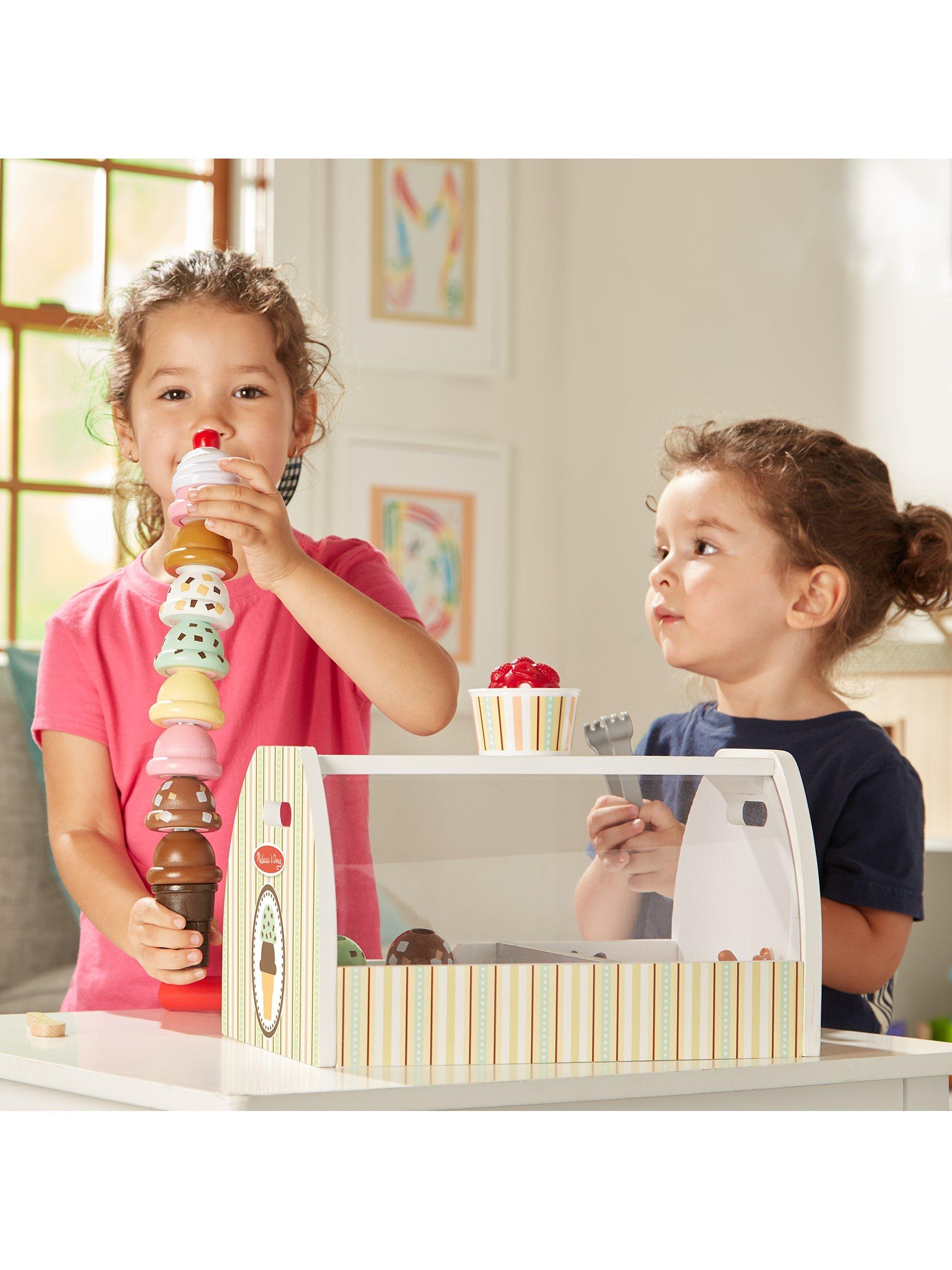 Melissa and doug wooden ice cream cart on sale