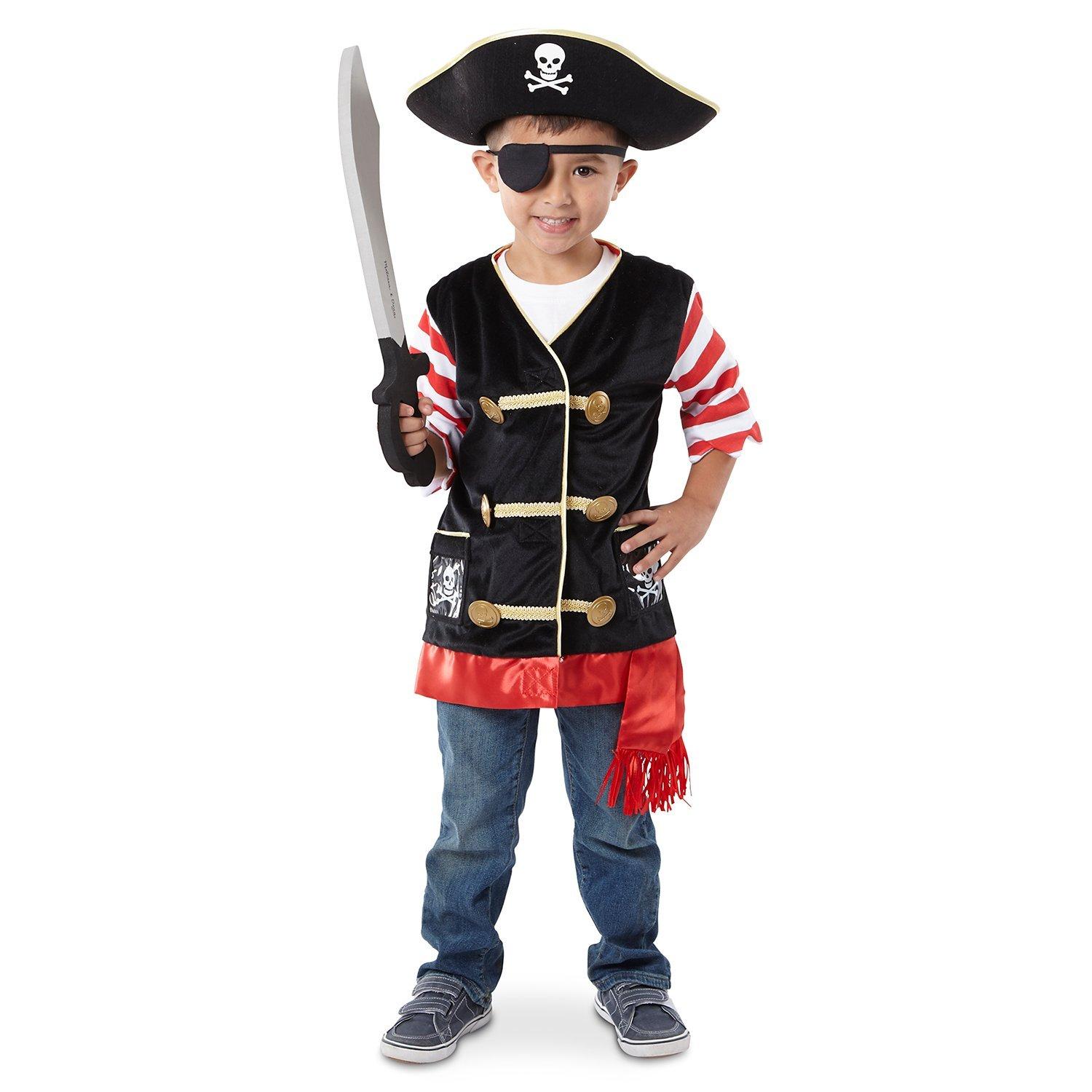 Melissa & Doug Pirate Children's Costume, 3-6 years