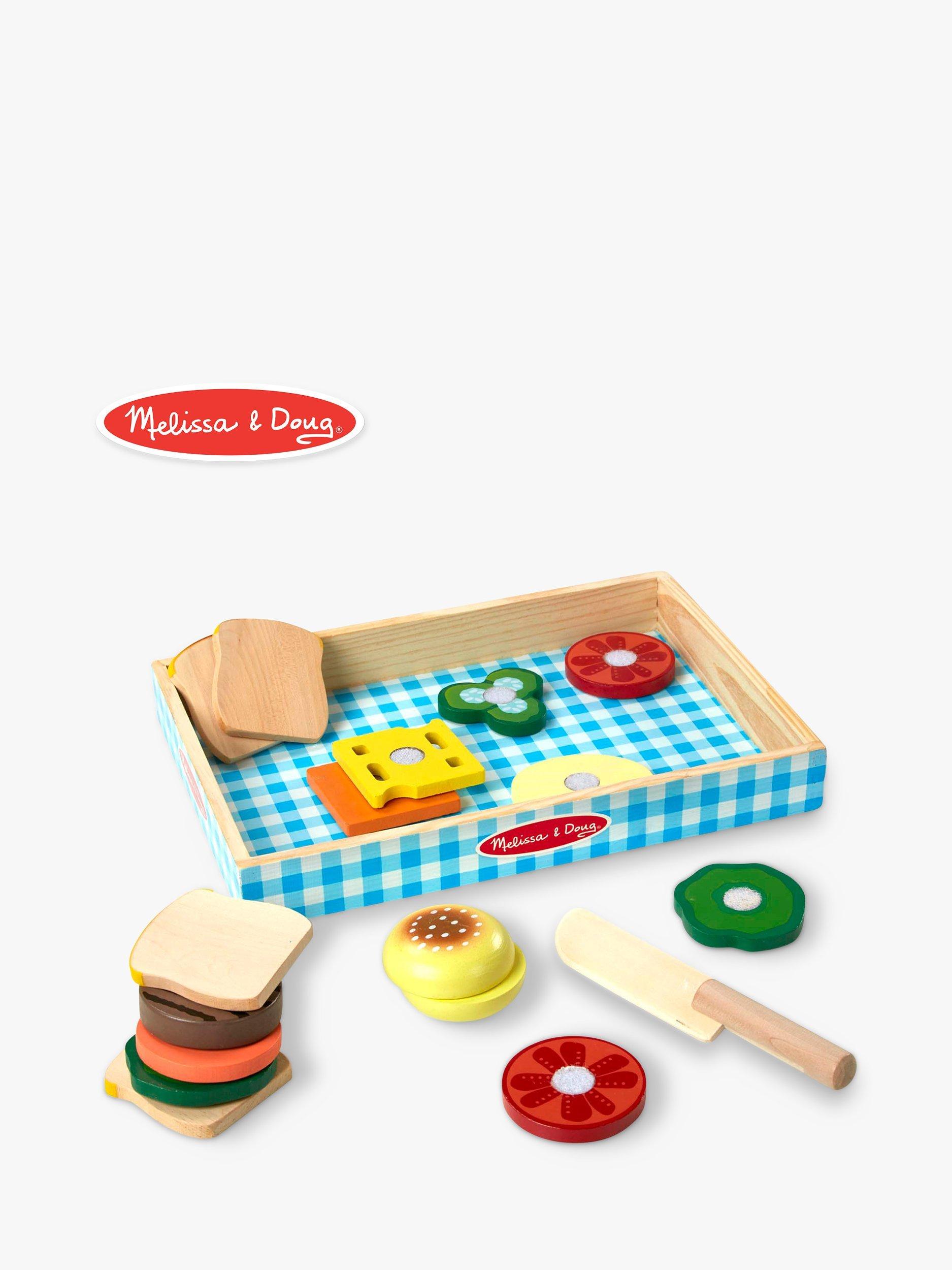 Melissa Doug Wooden Sandwich Set