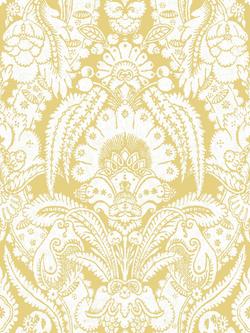 Cole & Son Chatterton Wallpaper, Yellow And White 94/2013