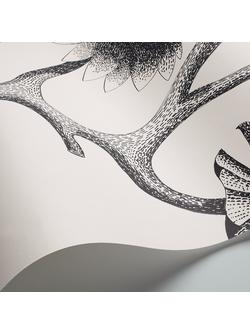 Cole & Son Lily Wallpaper - view 2, Black And White 95/4020