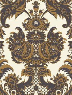 Cole & Son Wyndham Wallpaper, Black And Gold 94/3014