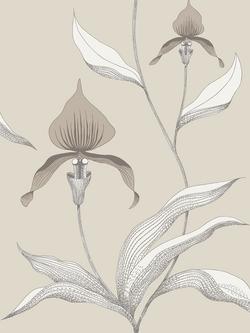 Cole & Son Orchid Wallpaper, Linen And White 95/10058