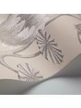 Cole & Son Summer Lily Wallpaper, Taupe On White 95/4025