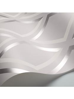 Cole & Son Pompeian Wallpaper - view 2, Lilac And Silver 95/11061