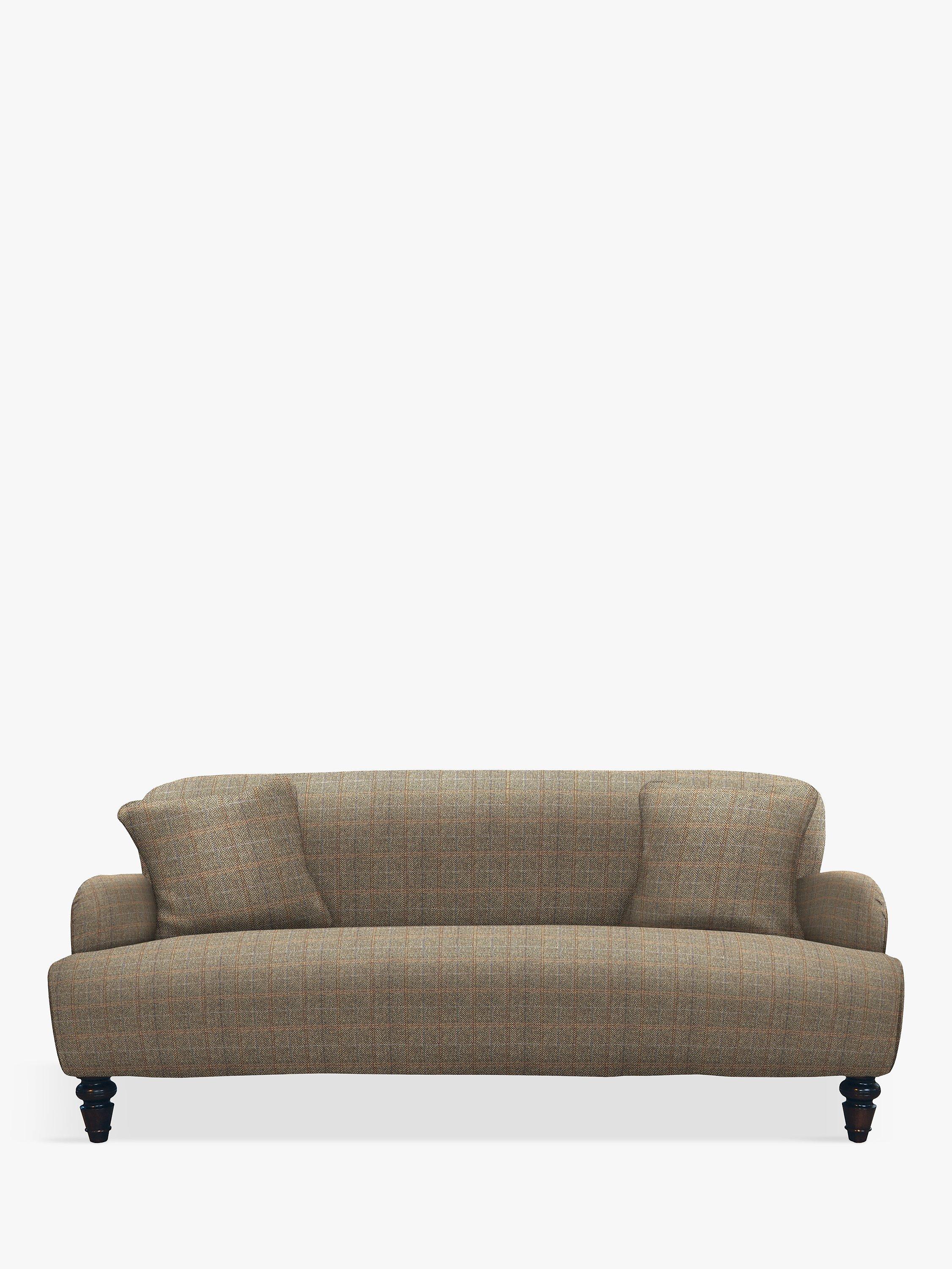 Lewis Range, Tetrad Lewis Large 3 Seater Sofa, Harris Tweed Bracken Herringbone