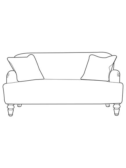Tetrad Lewis Large 3 Seater Sofa - view 2, Bracken Herringbone