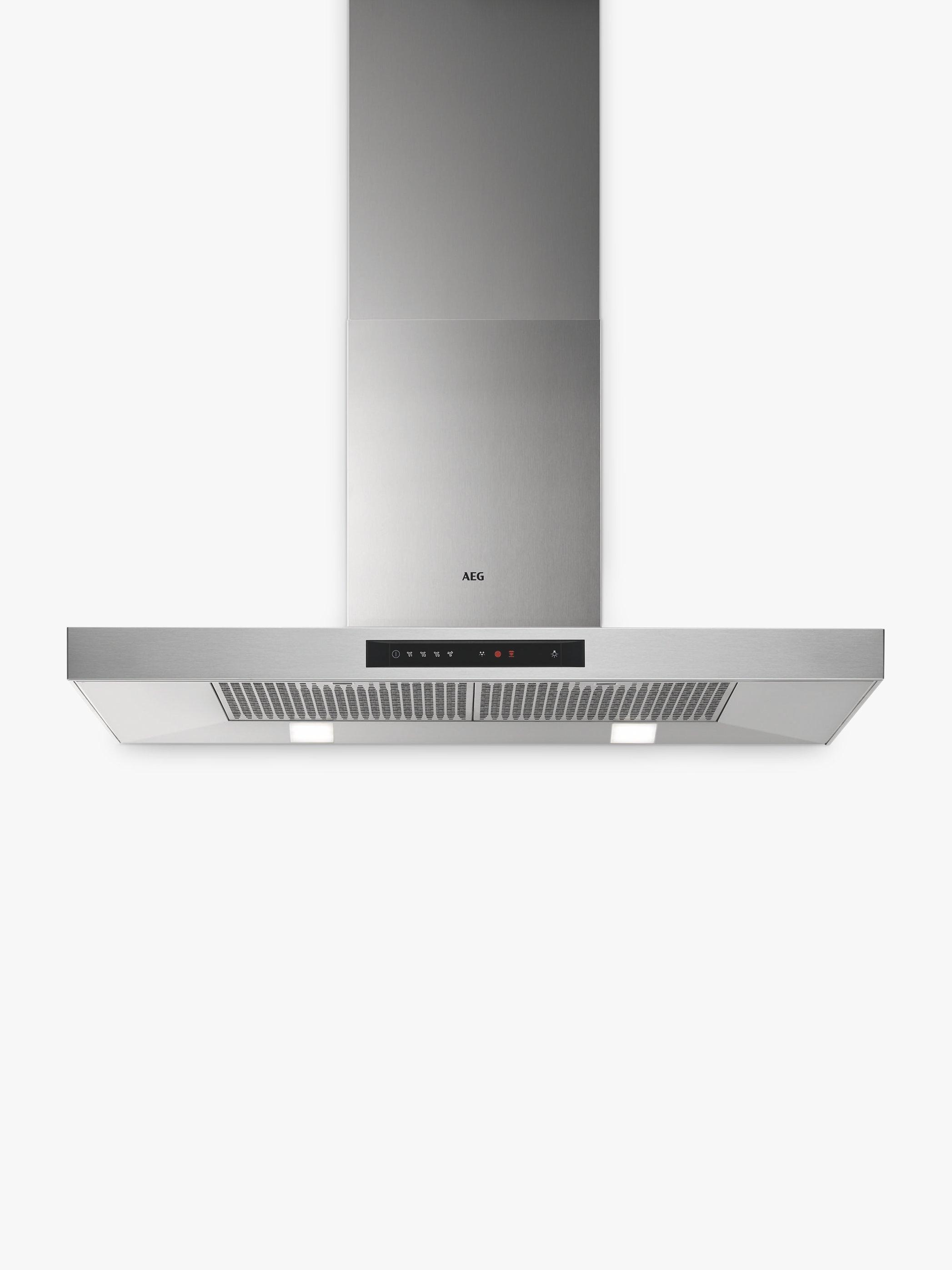AEG DBB5960HM 90cm Chimney Cooker Hood, Stainless Steel