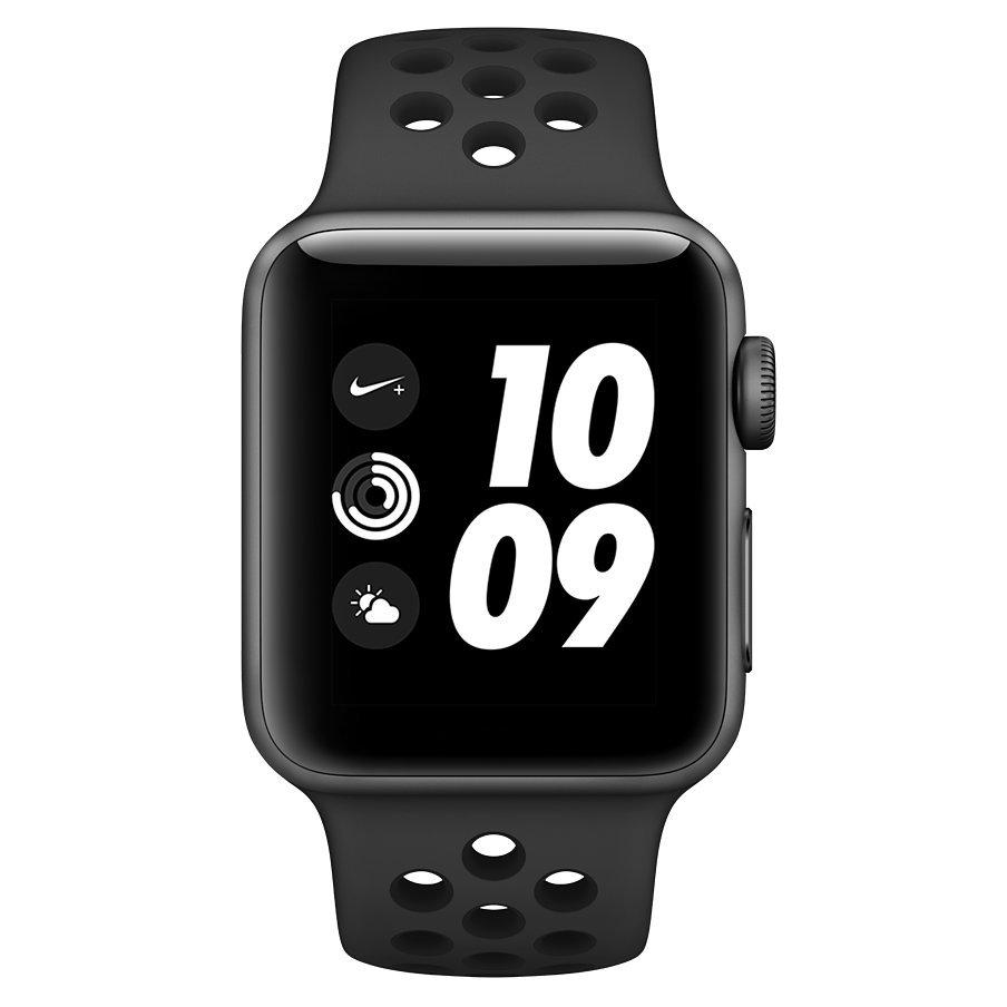 Apple Watch Nike Series 3 GPS 38mm Space Grey Aluminium Case with Nike Sport Band Anthracite Black