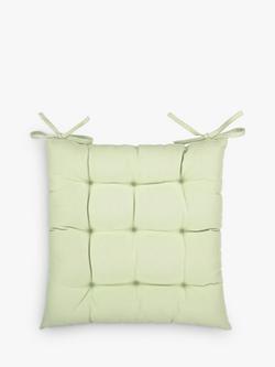 John Lewis Plain Seat Pad, Willow