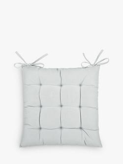John Lewis Plain Seat Pad, Mineral