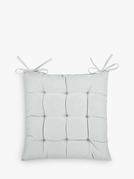 John Lewis Plain Seat Pad, Mineral