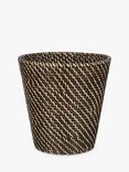 John Lewis Fusion Dark Rattan Waste Paper Bin