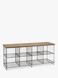 John Lewis Restoration Shoe Rack and Bench, Grey