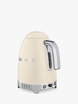 Smeg KLF04 Temperature Controlled Kettle, 1.7L - view 2, Cream