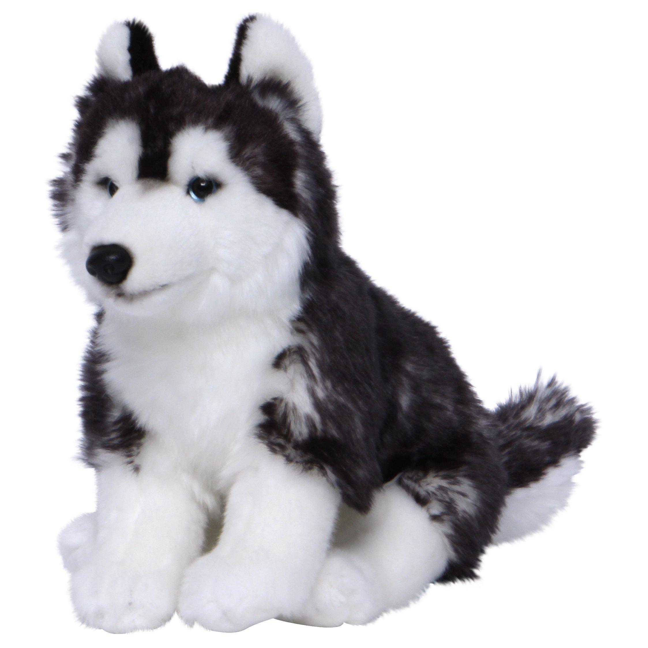 Black and white husky stuffed animal sales