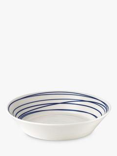 Royal Doulton Pacific Lines Porcelain Pasta Bowl, 23,1cm, Blue