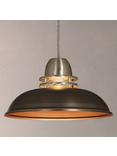 John Lewis Carmine Easy-to-Fit Ceiling Shade, Pewter