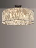 John Lewis Emilia Large Crystal Drum Flush Ceiling Light