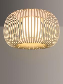 John Lewis Harmony Ribbon Semi Flush Ceiling Light, Natural