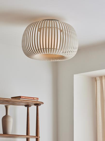 John Lewis Harmony Ribbon Semi Flush Ceiling Light - view 2, Natural