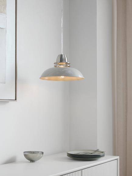 John Lewis Carmine Easy-to-Fit Ceiling Shade - view 2, Putty