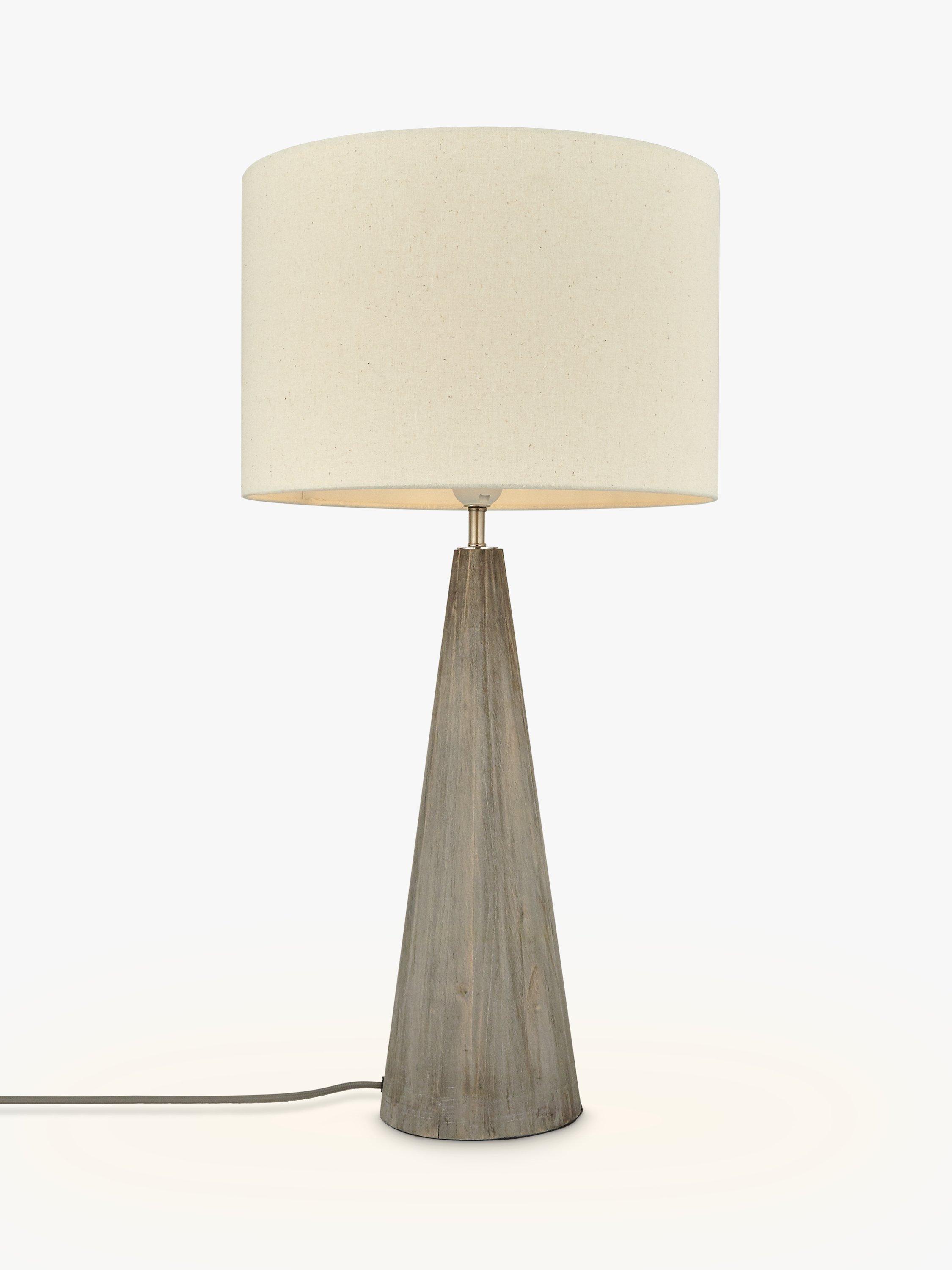 John Lewis & Partners Hoylake Conical Table Lamp, Grey