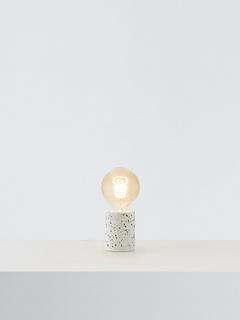 John Lewis Terrazzo Bulbholder Table Lamp, White