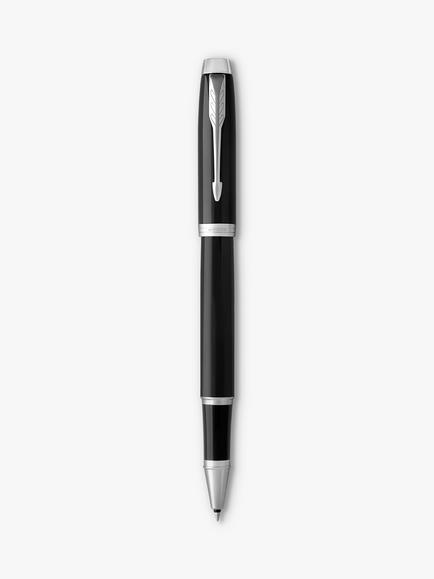 PARKER Im Core Black Chrome Trim Rollerball Pen, Black