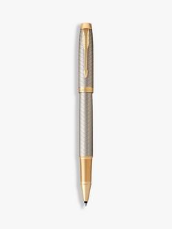 PARKER IM Premium Chiselled Rollerball Pen, Grey, Grey