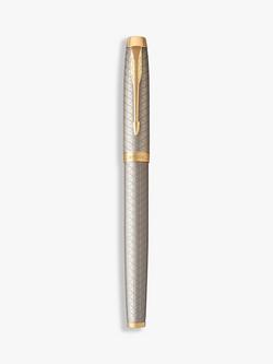 PARKER IM Premium Chiselled Rollerball Pen, Grey - view 2, Grey