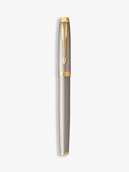 PARKER IM Premium Chiselled Rollerball Pen, Grey - view 2, Grey