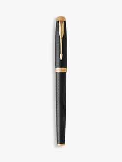 PARKER IM Premium Chiselled Rollerball Pen, Black - view 2, Black