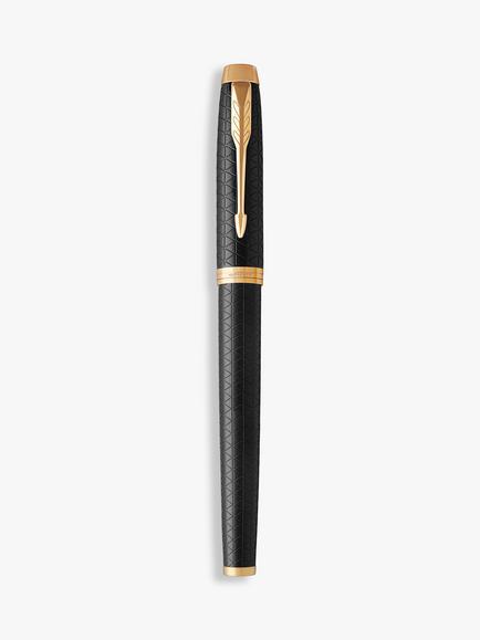 PARKER IM Premium Chiselled Rollerball Pen, Black - view 2, Black