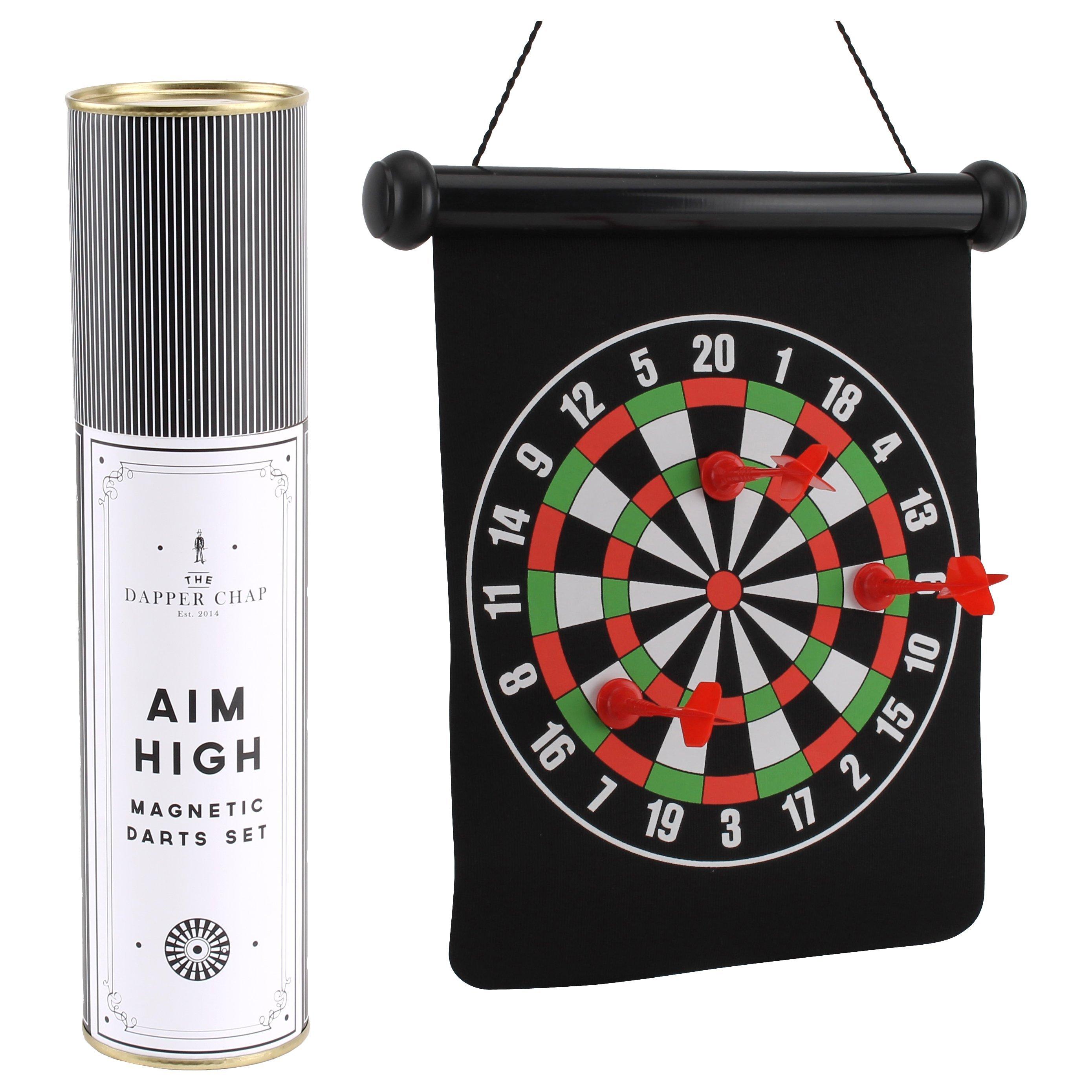The Dapper Chap Aim High Magnetic Dartboard Set