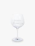 Dartington Crystal Personalised Glitz Gin and Tonic Copa (Single) Glass, 610ml, Gabriola Font