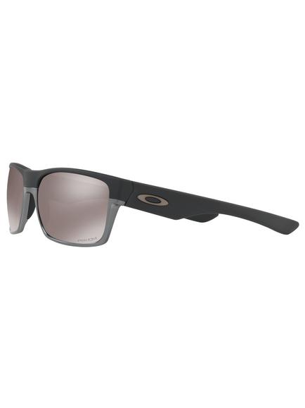 Oakley OO9189 Two Face Prizm Daily Polarised Square Sunglasses - view 2, Black Grey/Mirror Grey