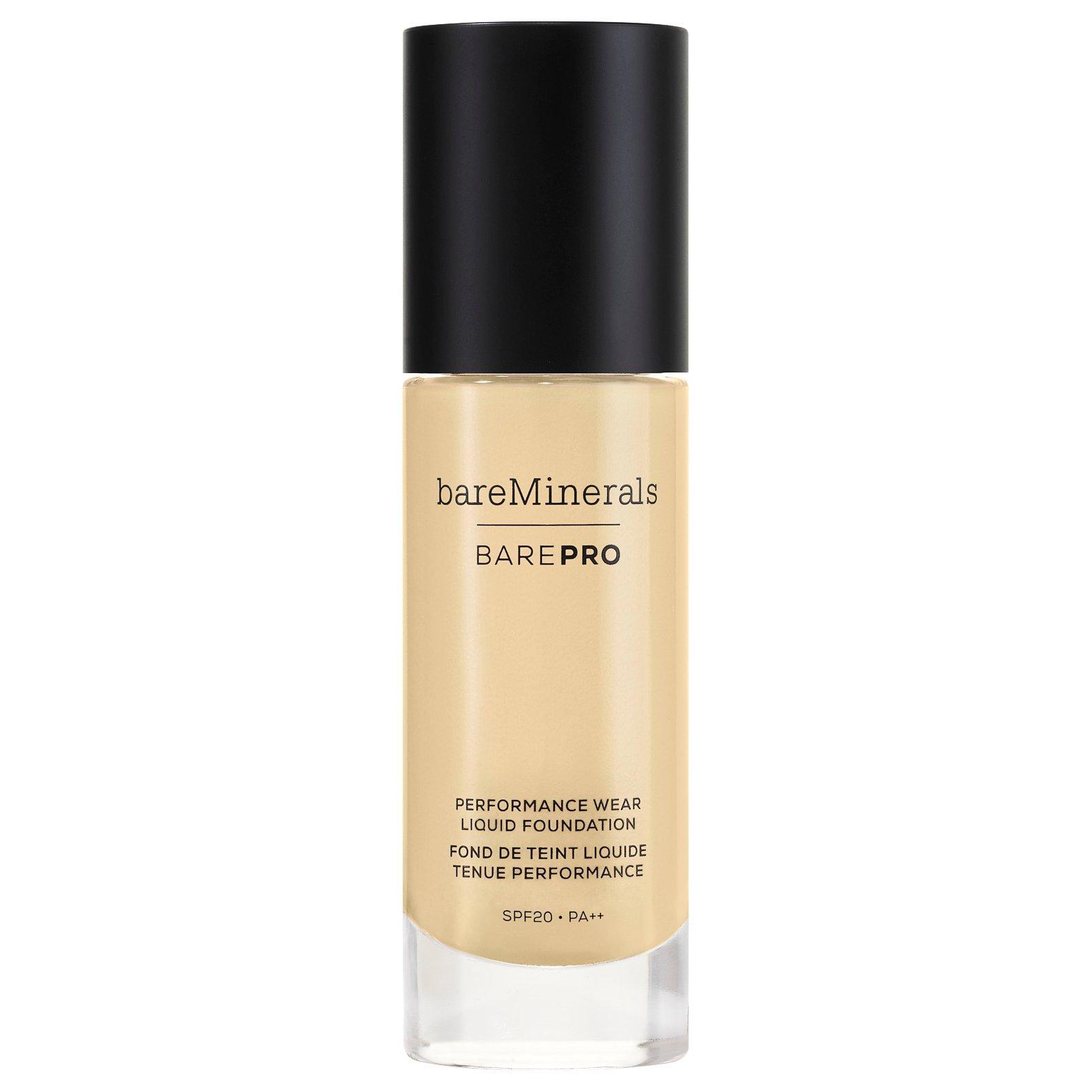 Product image 1 of 5, which shows bareMinerals BAREPRO™ Performance Wear Liquid Foundation SPF 20, 13 Golden Nude