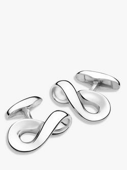 Georg Jensen Infinity Cufflinks, Silver, Silver