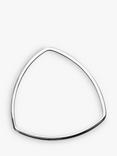 Nina B Slim Triangular Bangle, Silver