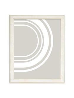 John Lewis Mother Of Pearl Photo Frame, Silver, Silver